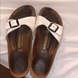 Size 37 white Birkenstock’s
